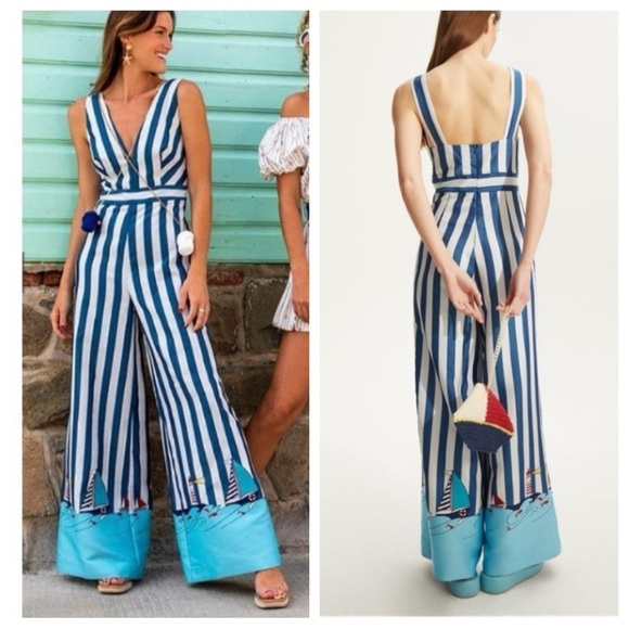 My Beachy Side Pants - New! My Beachy Side x emily in Paris sailing jumpsuit nwot 33066